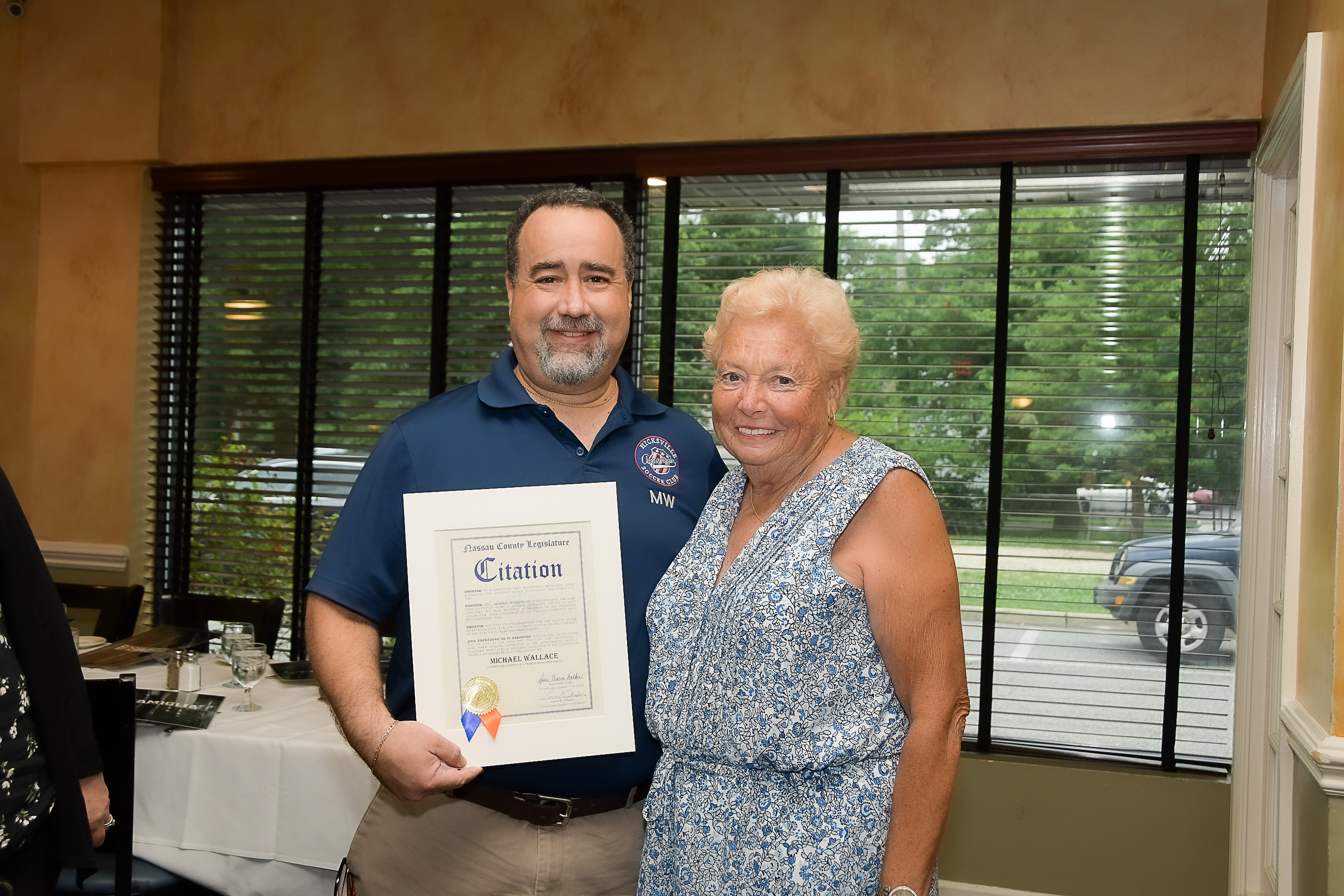 Club President Mike Wallace Honored